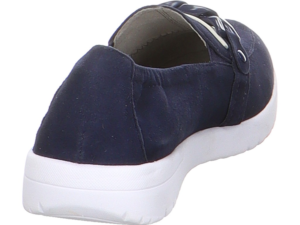 CAPRICE Klassische Slipper blau ocean suede