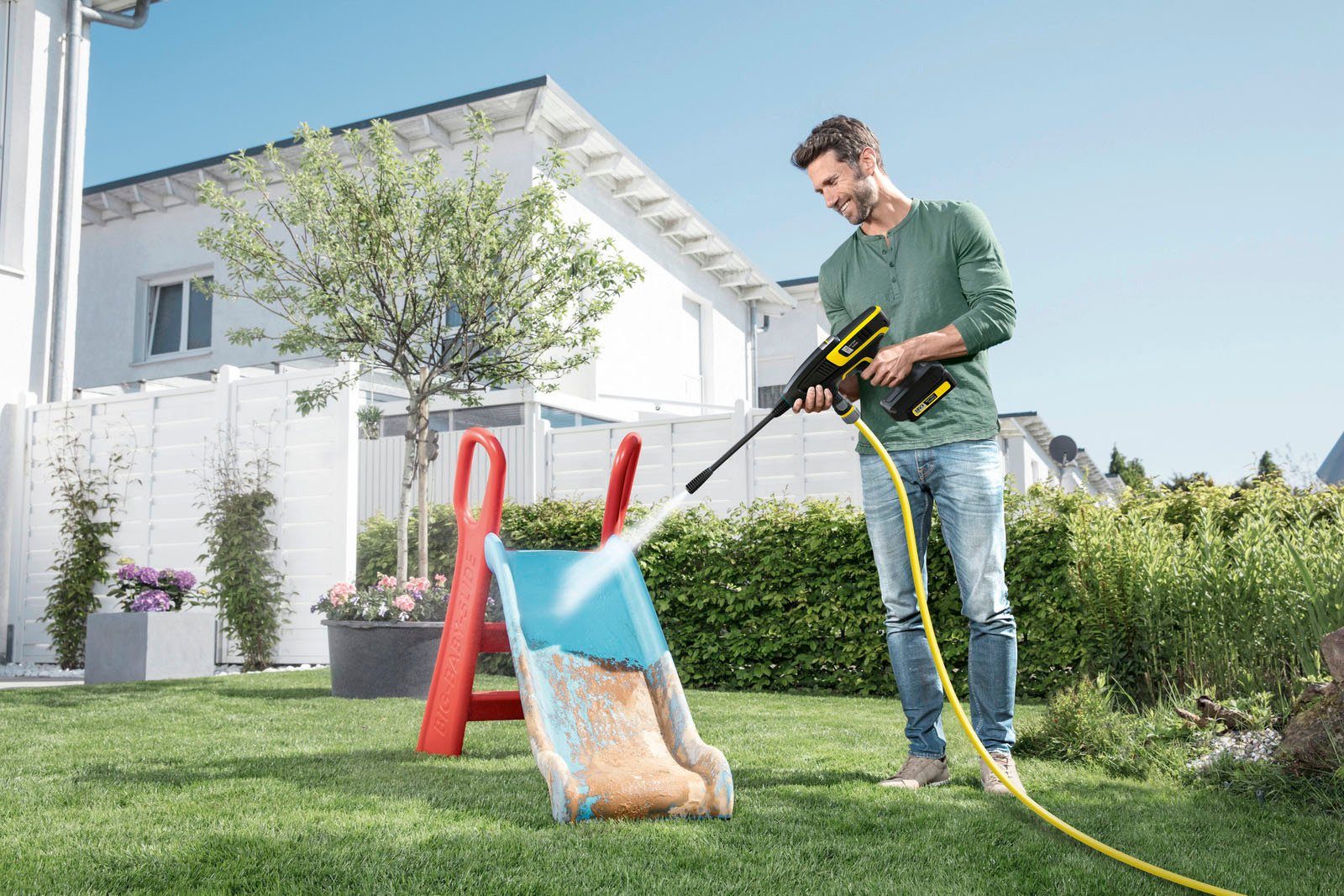 KÄRCHER Akku-Druckreiniger Handheld Cleaner KHB 6 Battery, Fördermenge max: 200 l/h, Quick Connect, 18V Akku