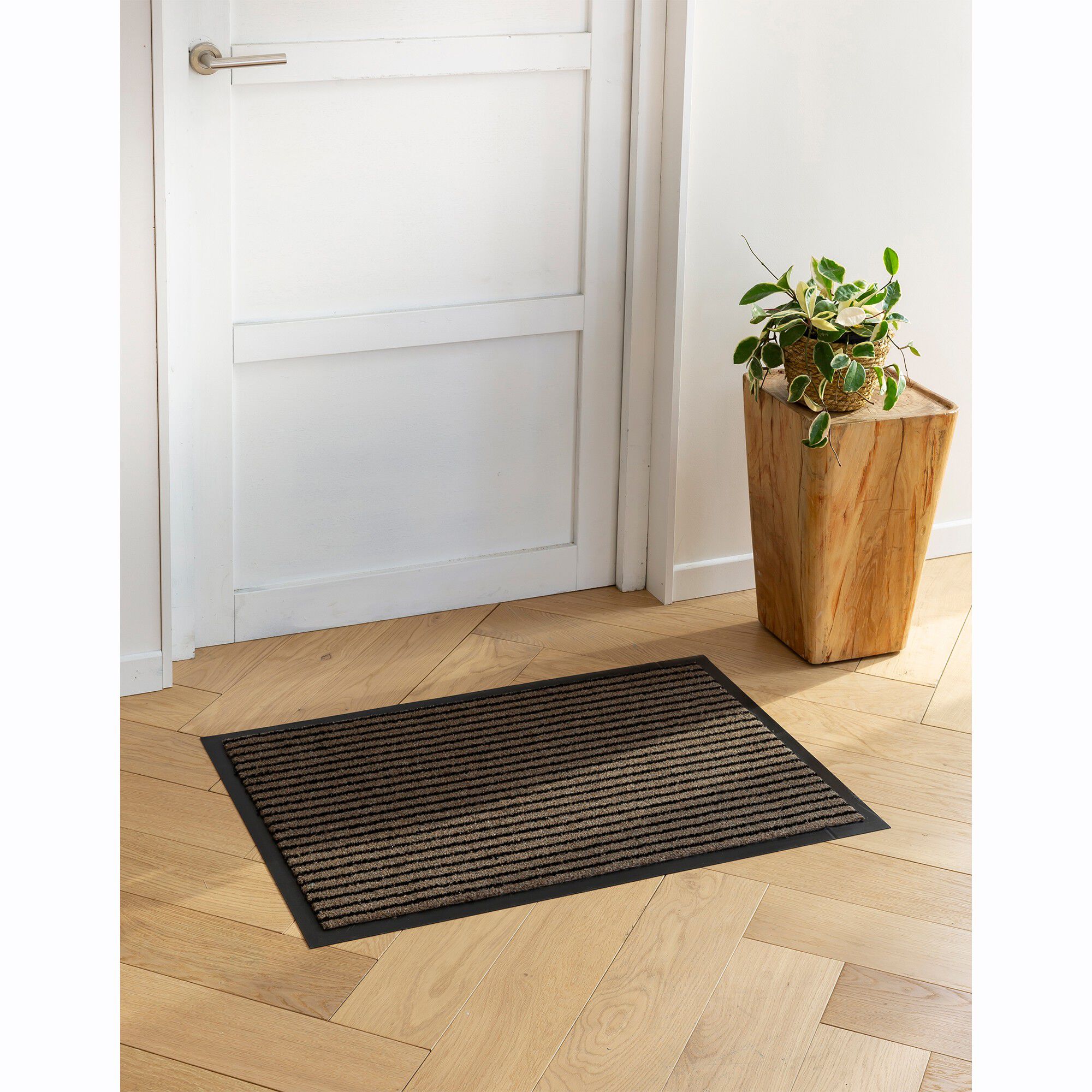Tapis uni anti-poussière fibre grattante