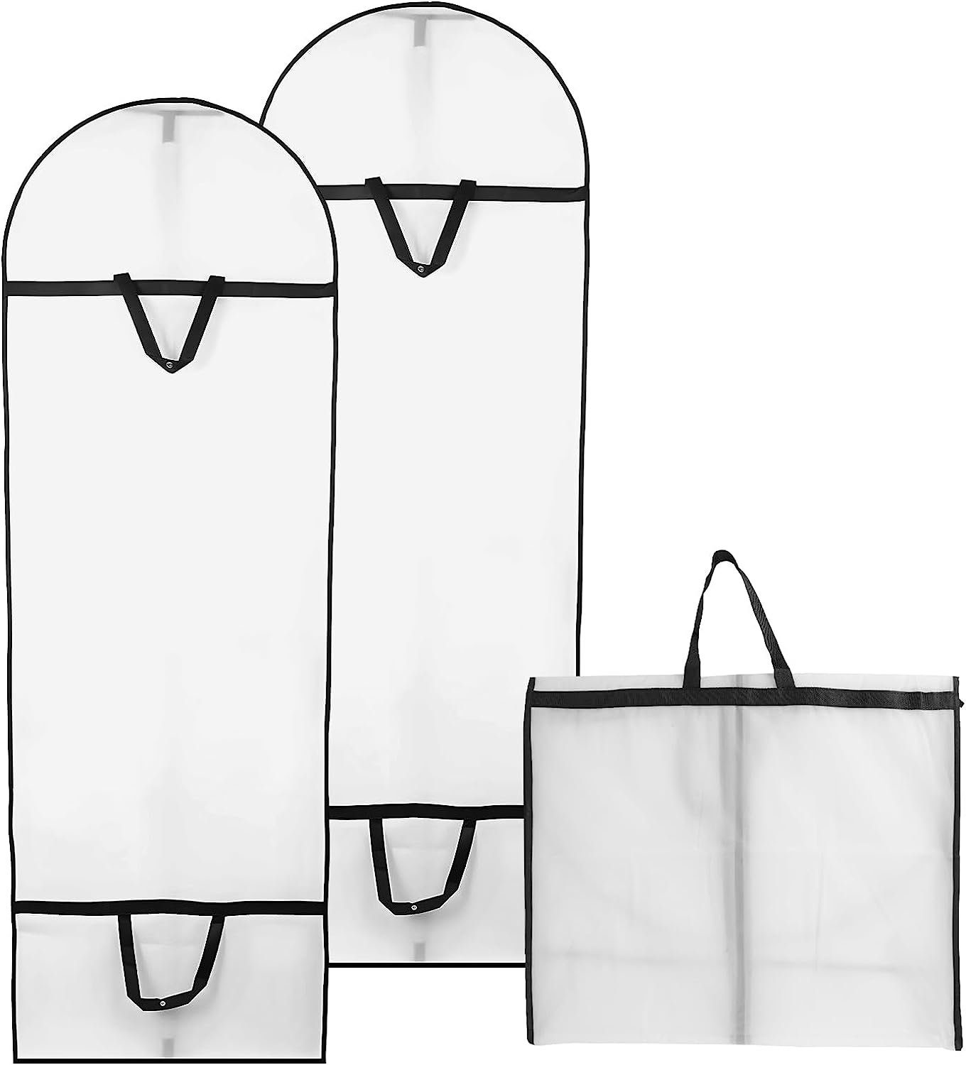 Hikeren Kleiderschutzhülle 2 Stück Kleidersäcke,180x60cm Kleidersack,Faltbar Anzugsack,staubdicht (2 St) faltbar,180*60cm