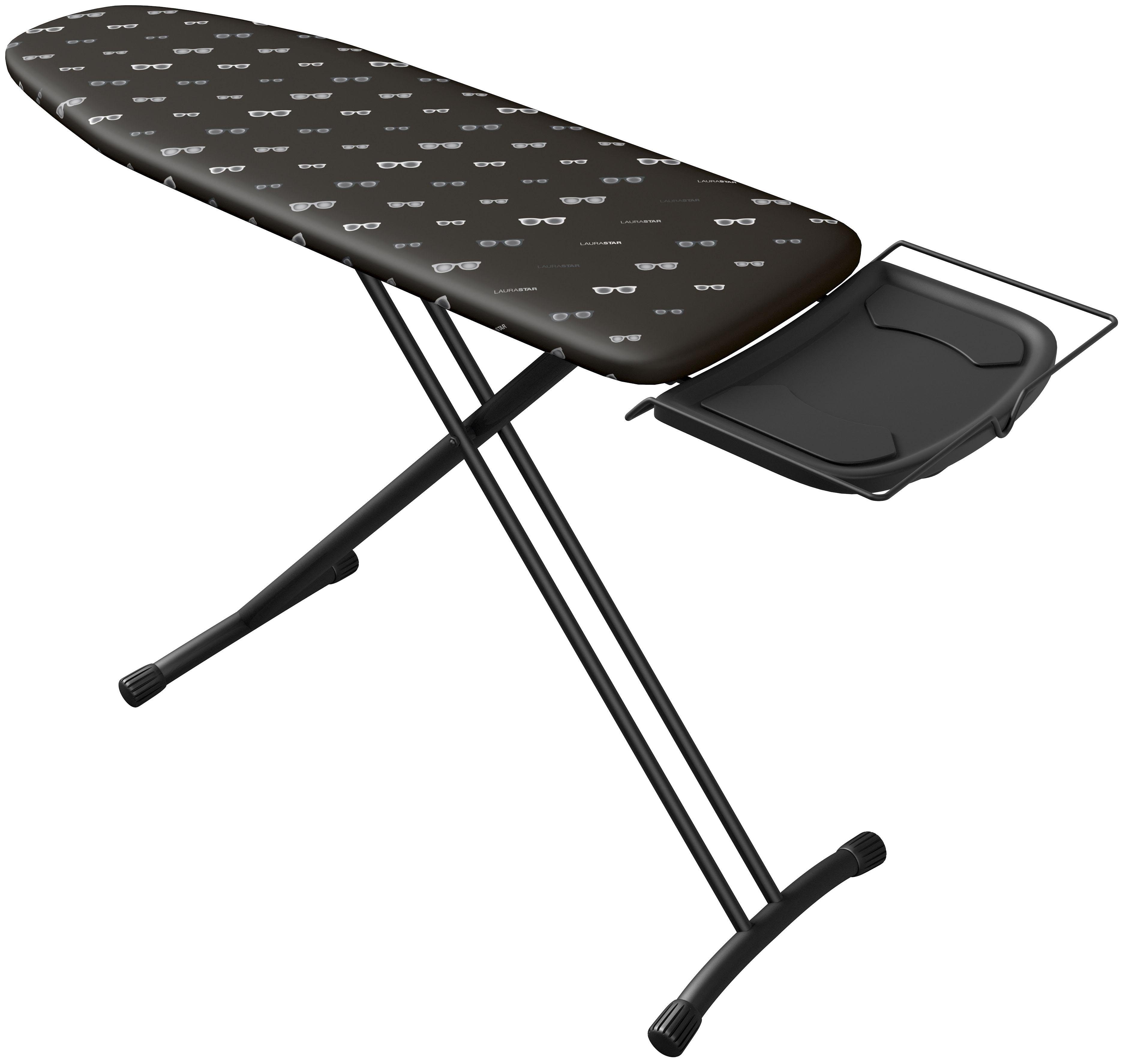 LAURASTAR Bügelbrett Comfortboard Glasses, Bügelfläche 120x38 cm, Mechanismus zum sicheren Verschließen