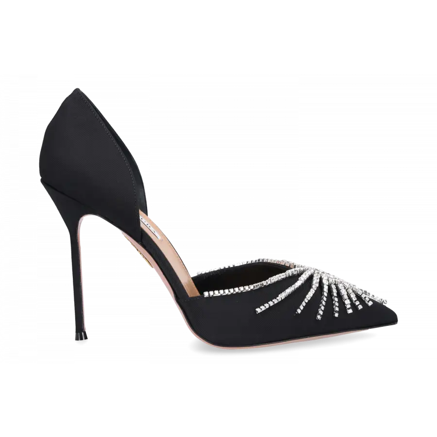 Aquazzura - Pumps SUNSHINE 105 Veloursleder - schwarz