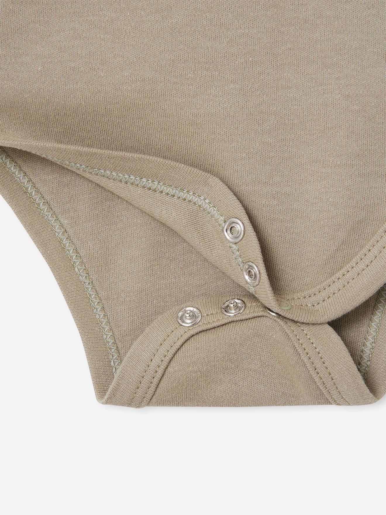 Vertbaudet Bio-Kollektion: 7er-Pack Baby Wickelbodys BASIC Oeko-Tex - mehrfarbig