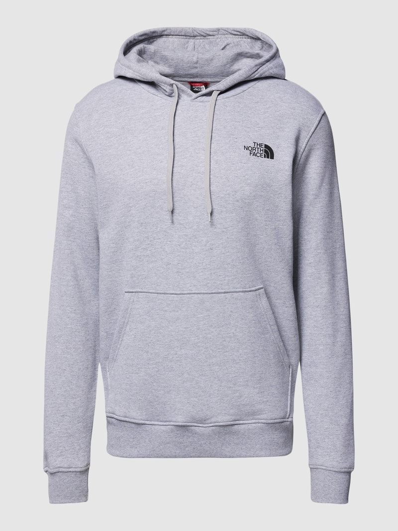 Hoodie mit Label-Print Modell 'Simple Dome' in hellgrau