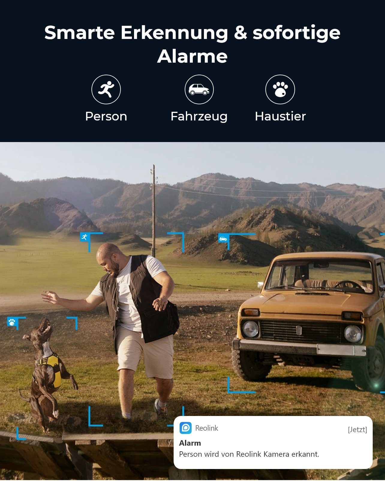 Reolink 2K Wired 4G Dual-Objektiv Trackmix Series G765 Überwachungskamera (Außenbereich, Pan &Tilt, Smarte Erkennung, Auto Tracking, 6X Hybridzoom)