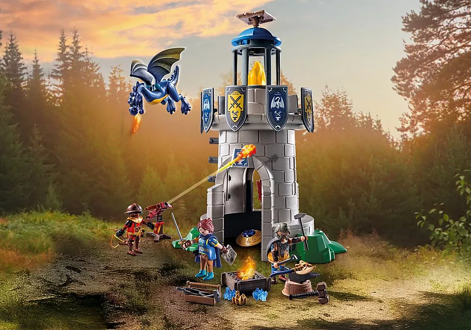 Ritterturm mit Schmied und Drache