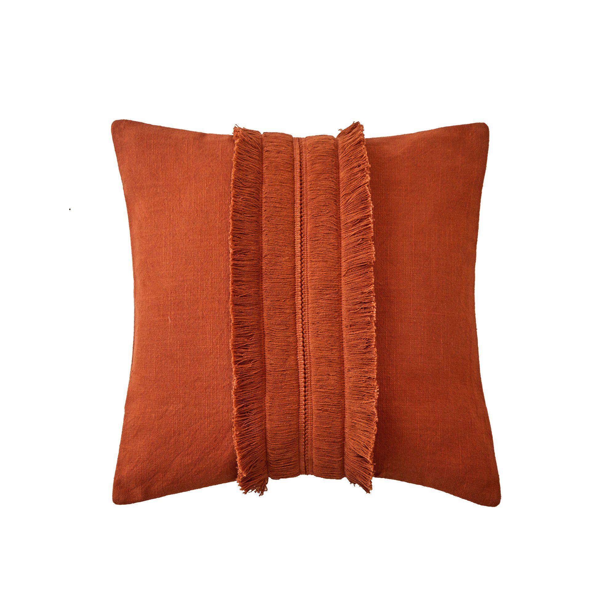 Coussin avec galon franges