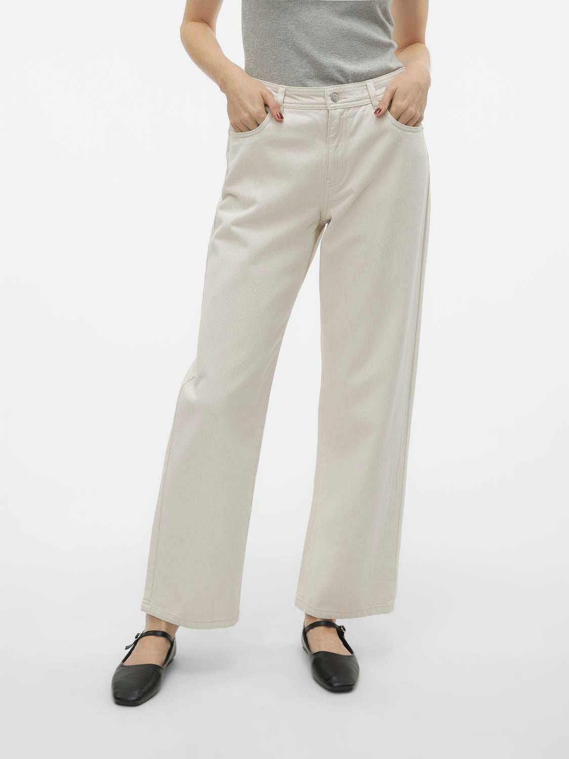 VMEVELYN Niedrige Taille Locker geschnitten Jeans