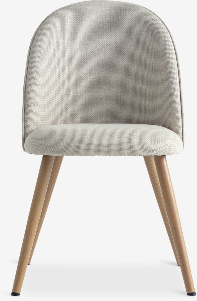 THORUP THORUP spisestuestol, beige stoff/eik farge