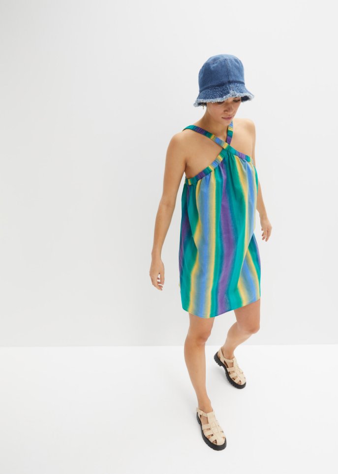 Leinenkleid mit Farbverlauf