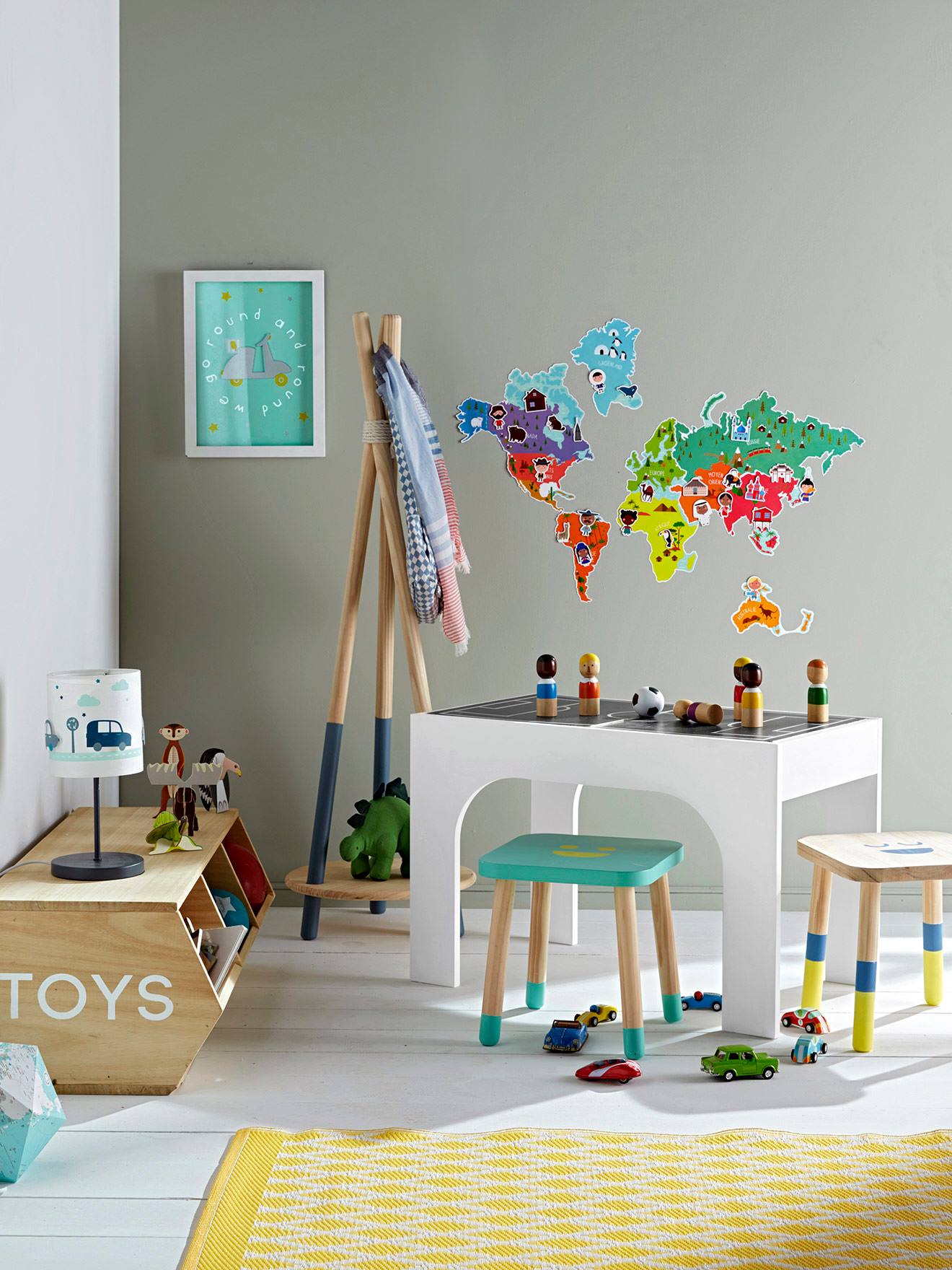 Vertbaudet Kinderzimmer Regal TOYS, 3 Fächer - natur