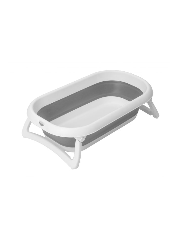 Rotho Babydesign Platzsparende Babywanne mit hitzeempfindlichem Stöpsel in stone grey günstig kaufen onesize