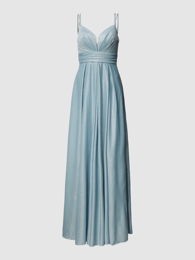 Abendkleid mit Herz-Ausschnitt in schilf