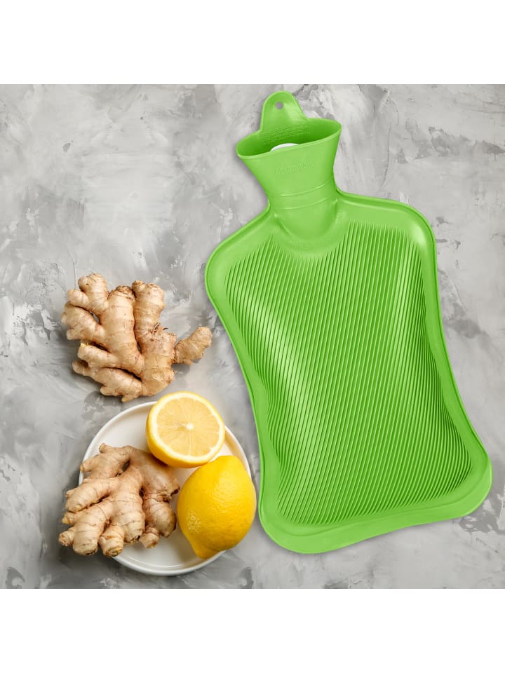 relaxdays Wärmflasche in Grün - 2 Liter günstig kaufen onesize