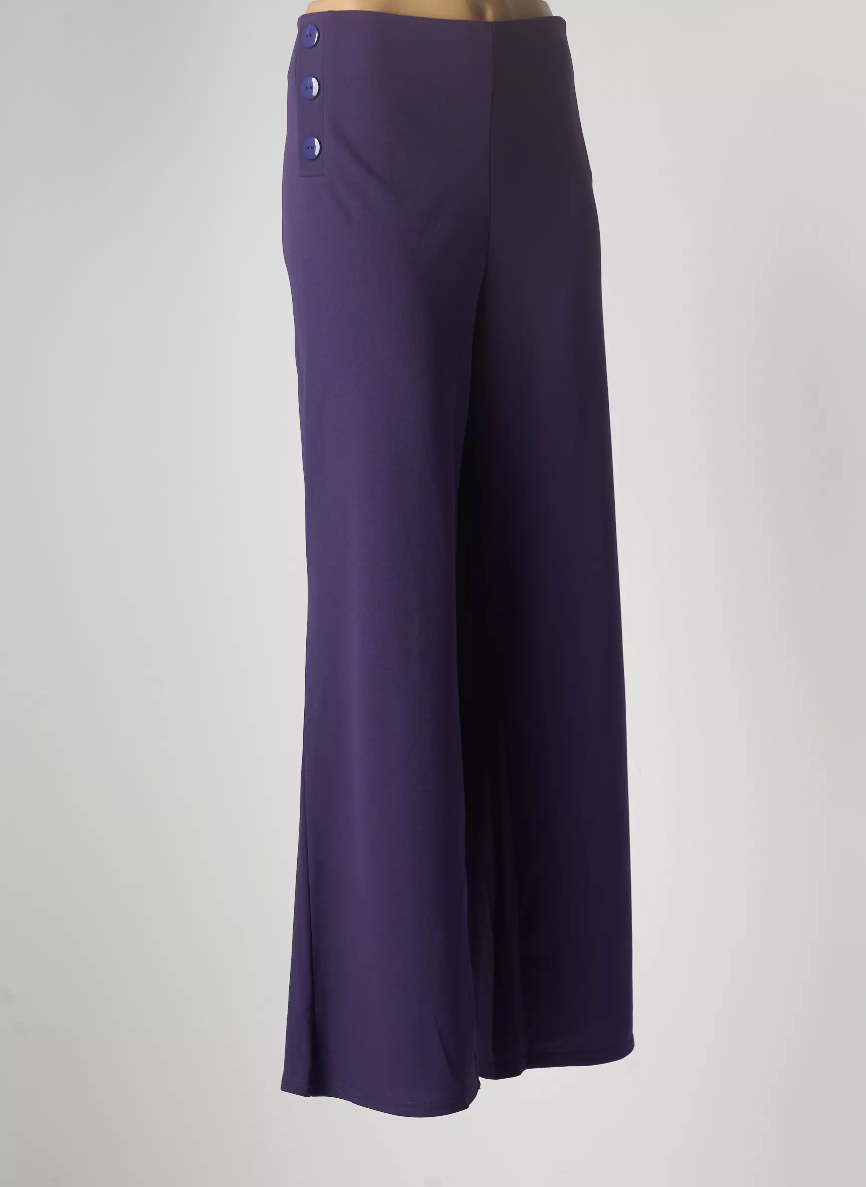 Multiples Pantalons Larges Femme couleur violet