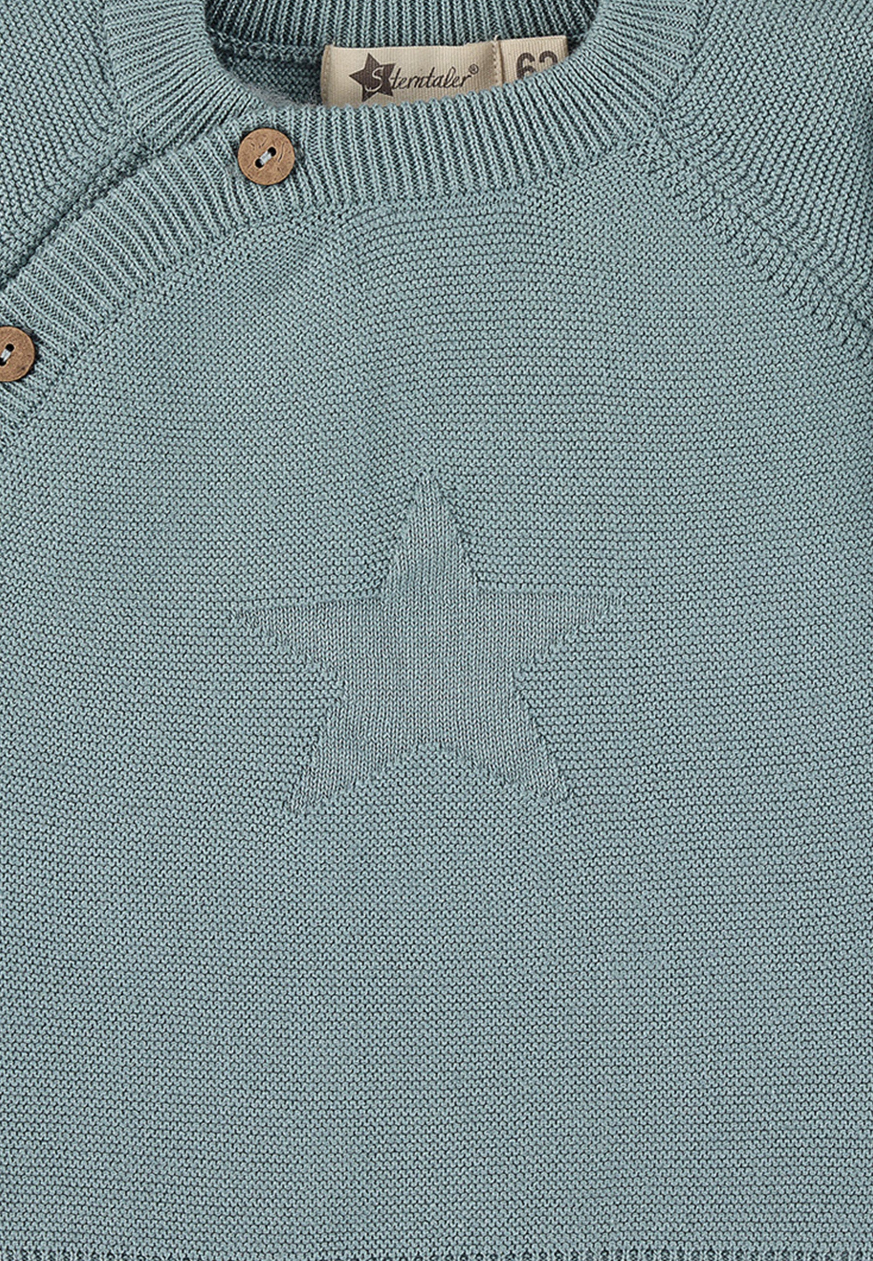 GOTS Strick-Jacke uni in Grün, Marine oder Grau