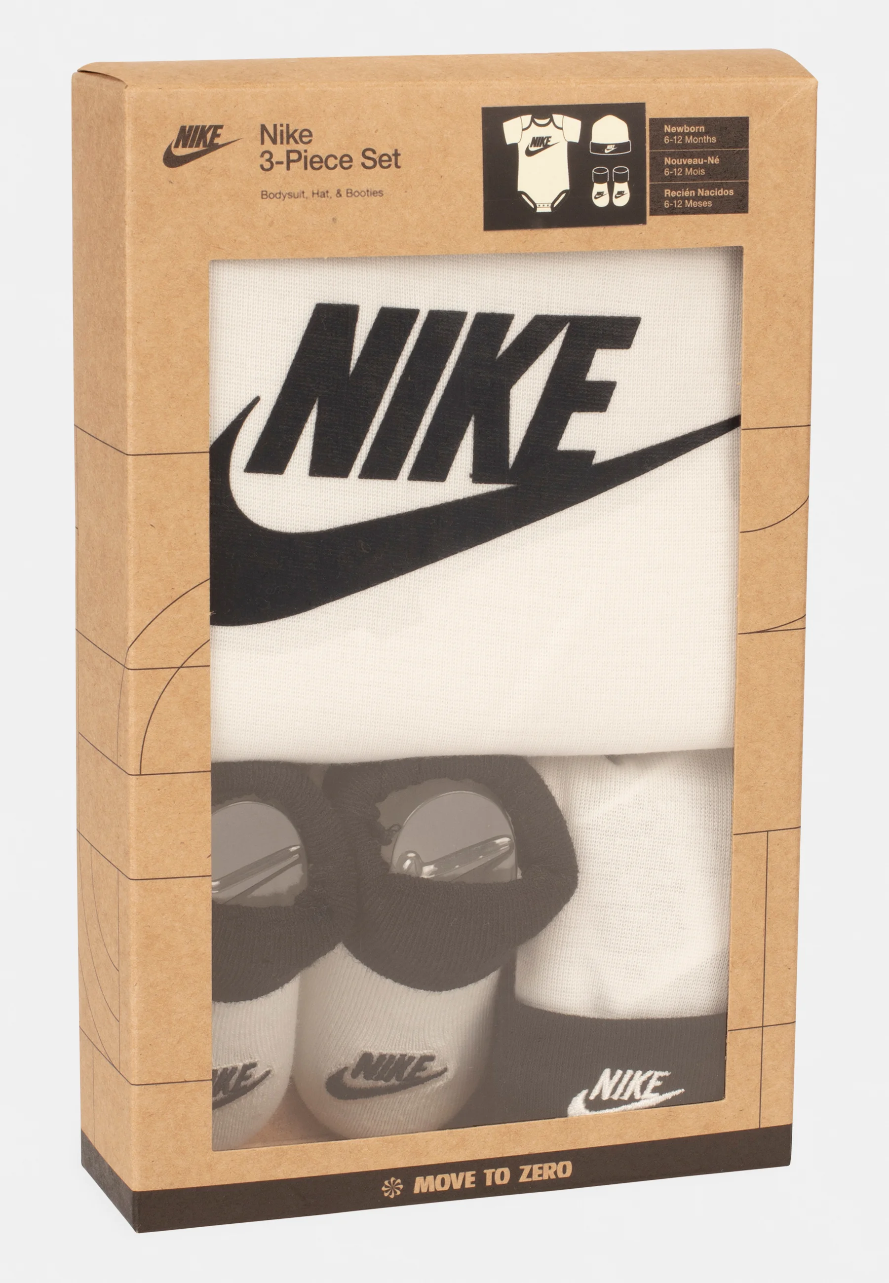 Nike Sportswear NIKE BABY SET DE REGALO DE 3 PIEZAS BODY BOOTIES & BEANIE UNISEX - Gorra