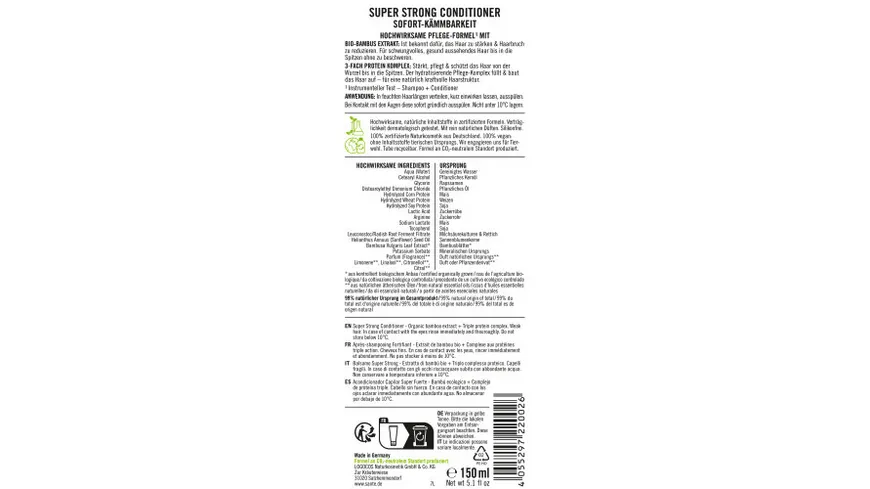 SANTE SUPER STRONG Conditioner 150 ml
