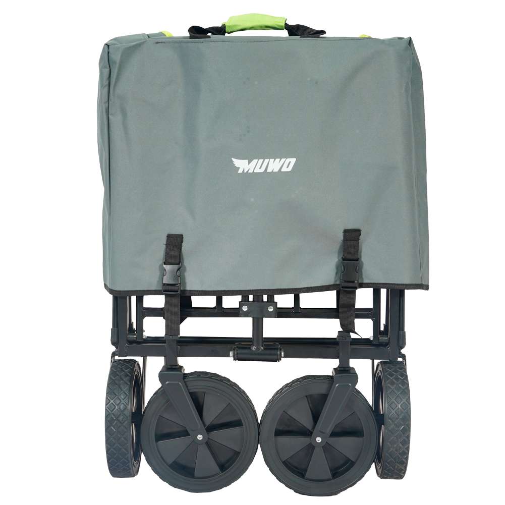 MUWO faltbarer Bollerwagen 100 L, max. 110 kg grün