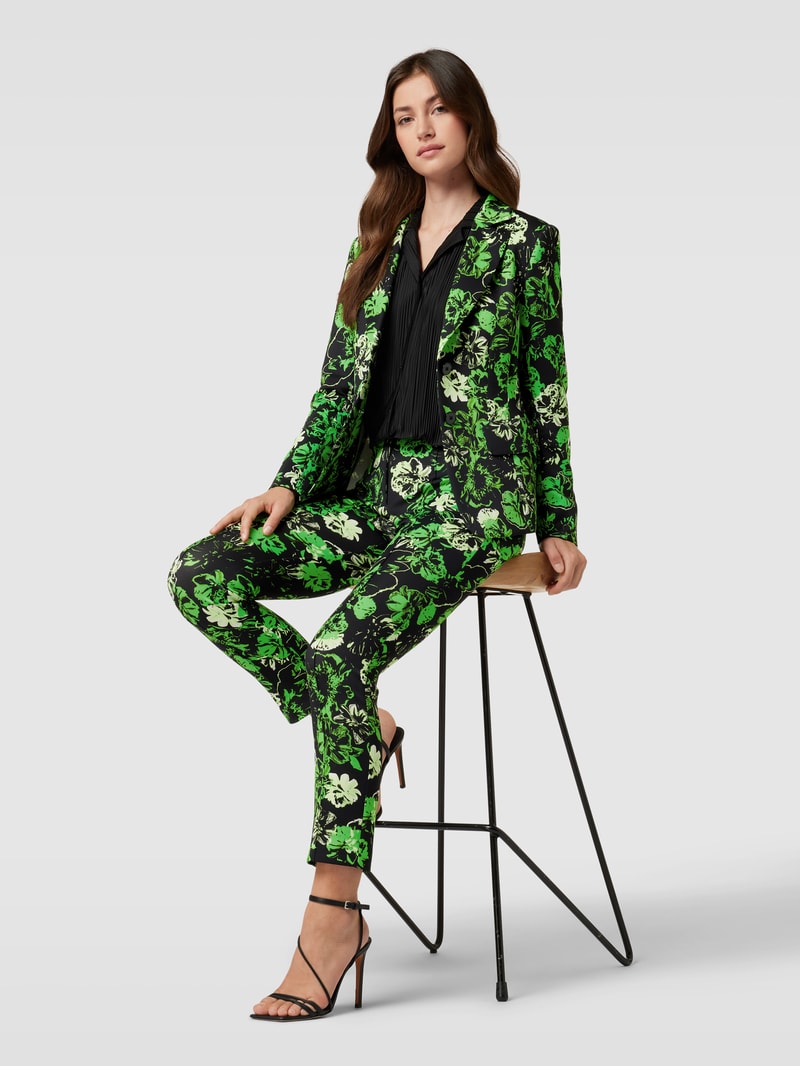Blazer mit Allover-Muster in grün