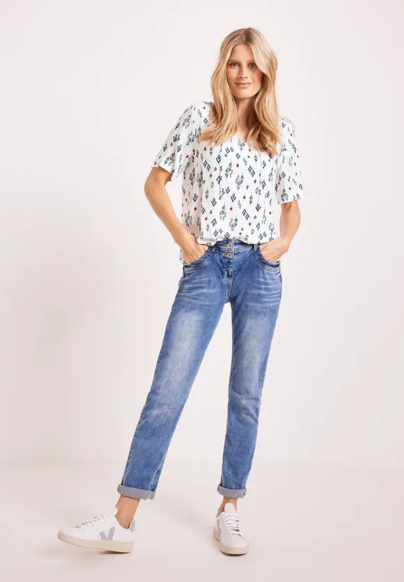 CECIL Bluse mit Minimalprint
