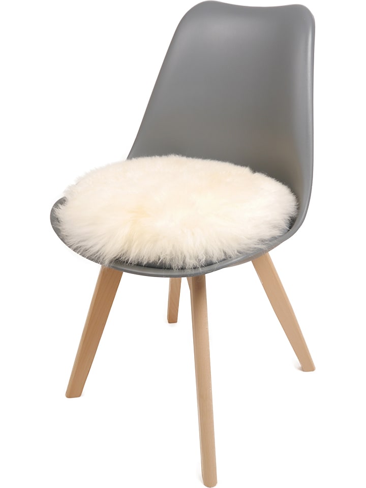 Kaiser Naturfellprodukte H&L Lammfell-Sitzauflage in Weiß günstig kaufen 35 cm
