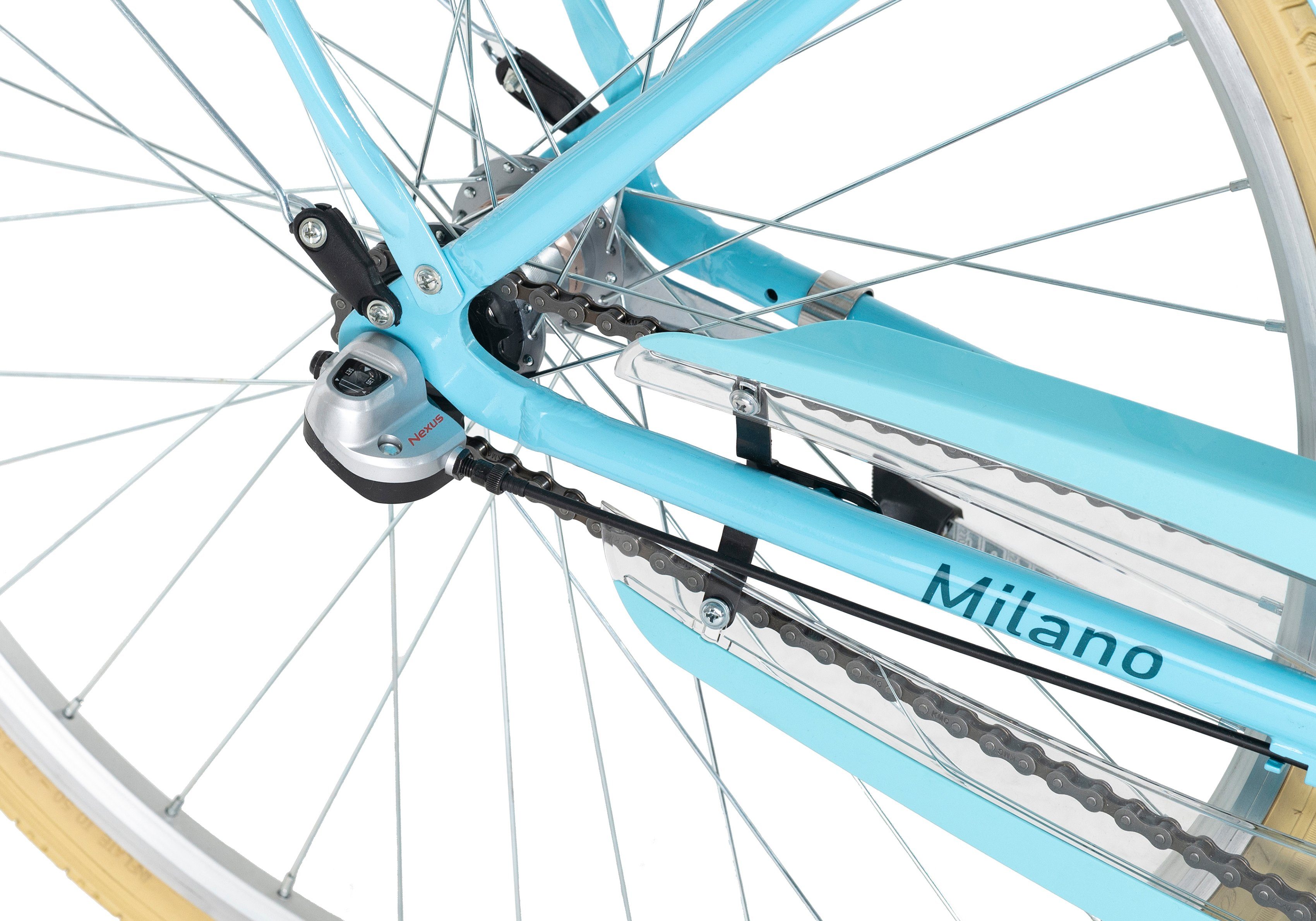 Dacapo Cityrad Milano, 3 Gang Shimano Nexus Schaltwerk, Nabenschaltung