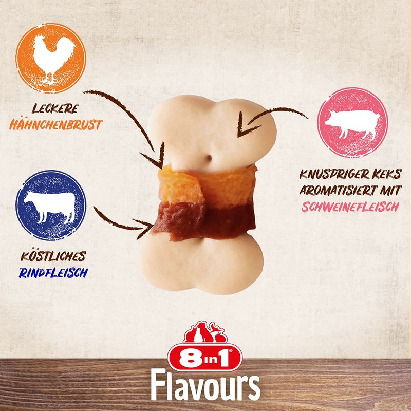 8in1 Flavours Meaty Biscuits zu TOP-Preisen