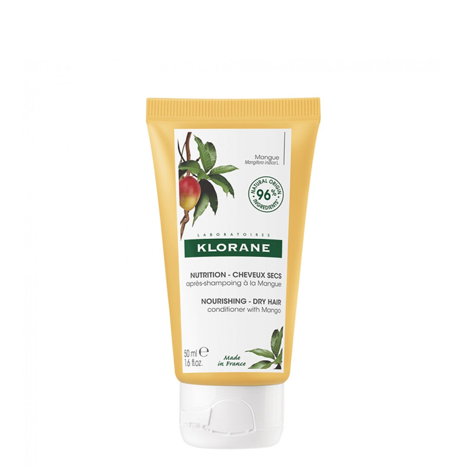 Klorane Baume Après-Shampoing Mangue - Cheveux secs - 50 ml