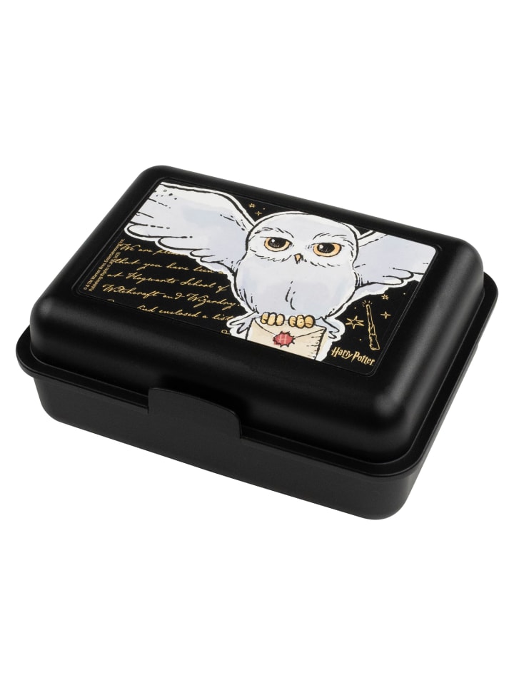 Harry Potter Harry Potter Brotdose Hedwig Eule Lunchbox Butterbrotdose Trennwand in schwarz günstig kaufen onesize