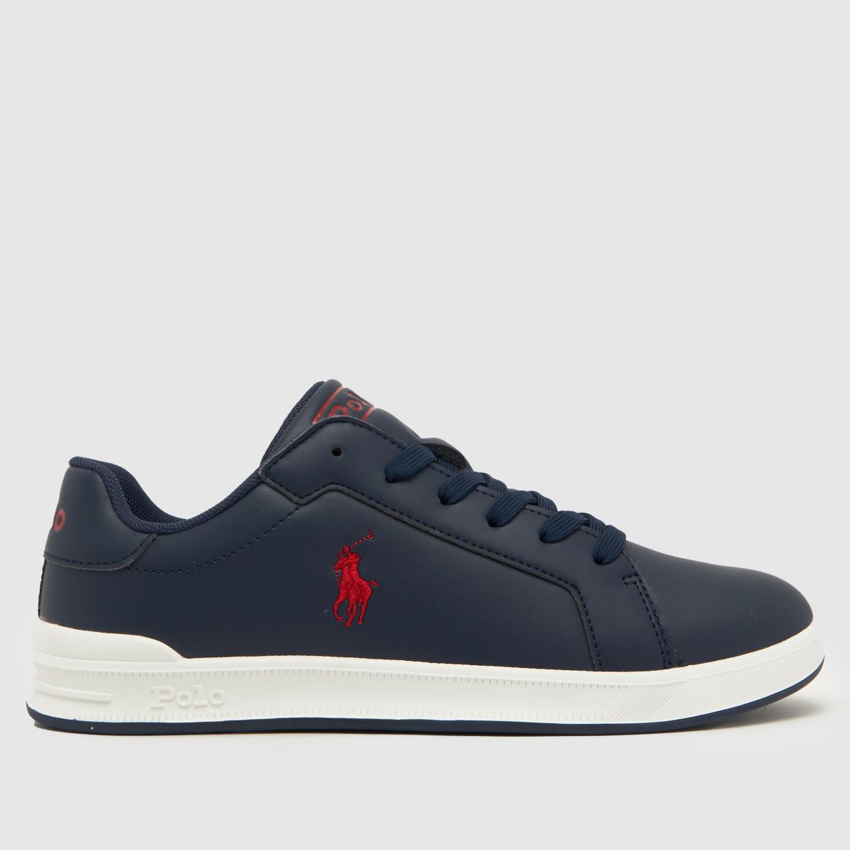 Polo Ralph Lauren sötétkék és piros Heritage Court II fiú gyerek tornacipő