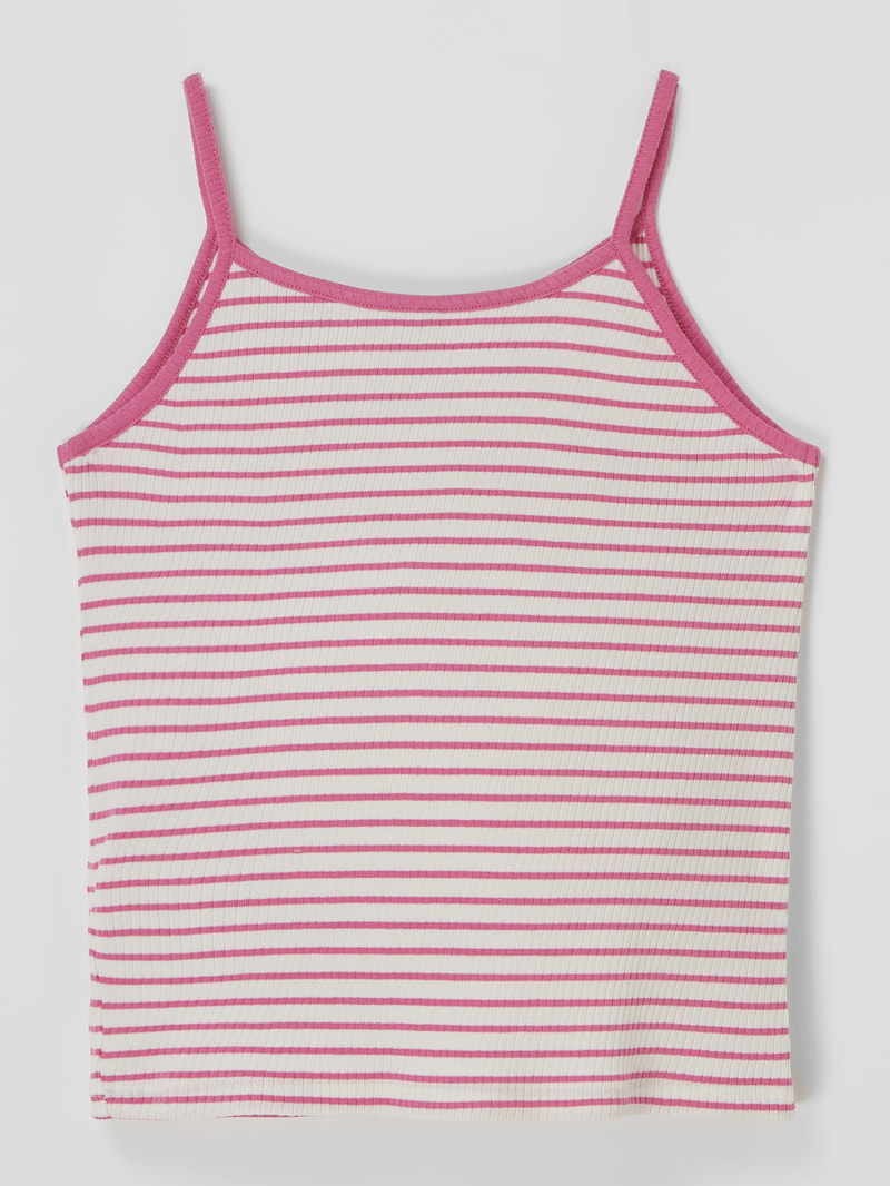 Top mit Streifenmuster Modell 'Gila' in pink