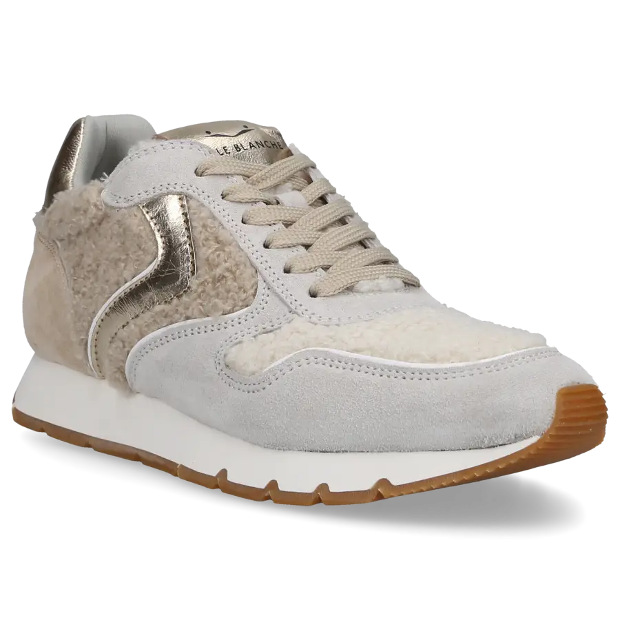 VOILE BLANCHE - Sneaker low JULIA Veloursleder - beige