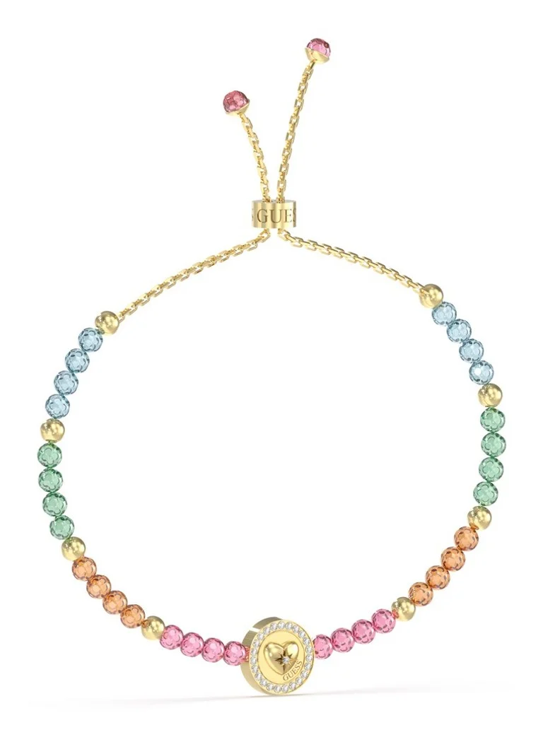 GUESS Bracelet with glass beads JUBB04225JWYGMCS