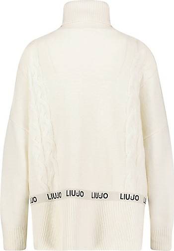 Liu Jo Damen Pullover MAGLIA CHIUSA mit Wolle
