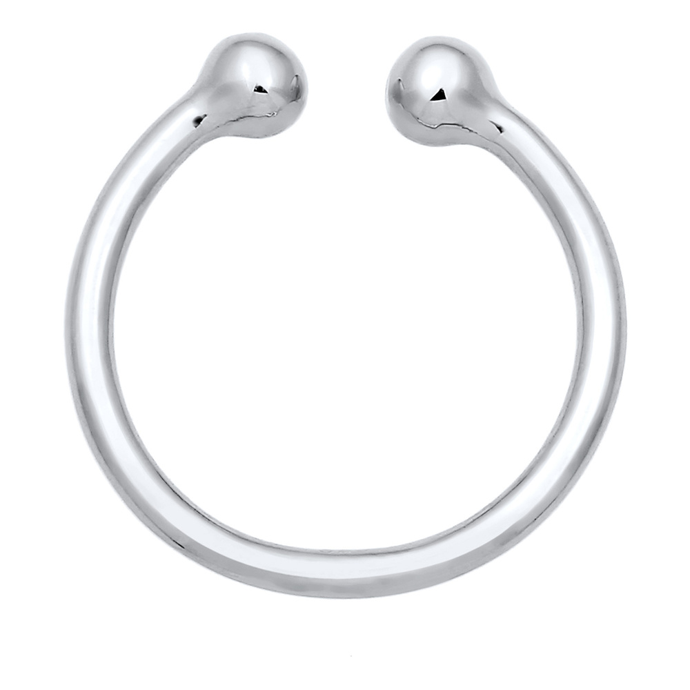 Elli Elli Bague Balle Ouvert Minimal Bague Femme - Argent (925/1000) Bague
