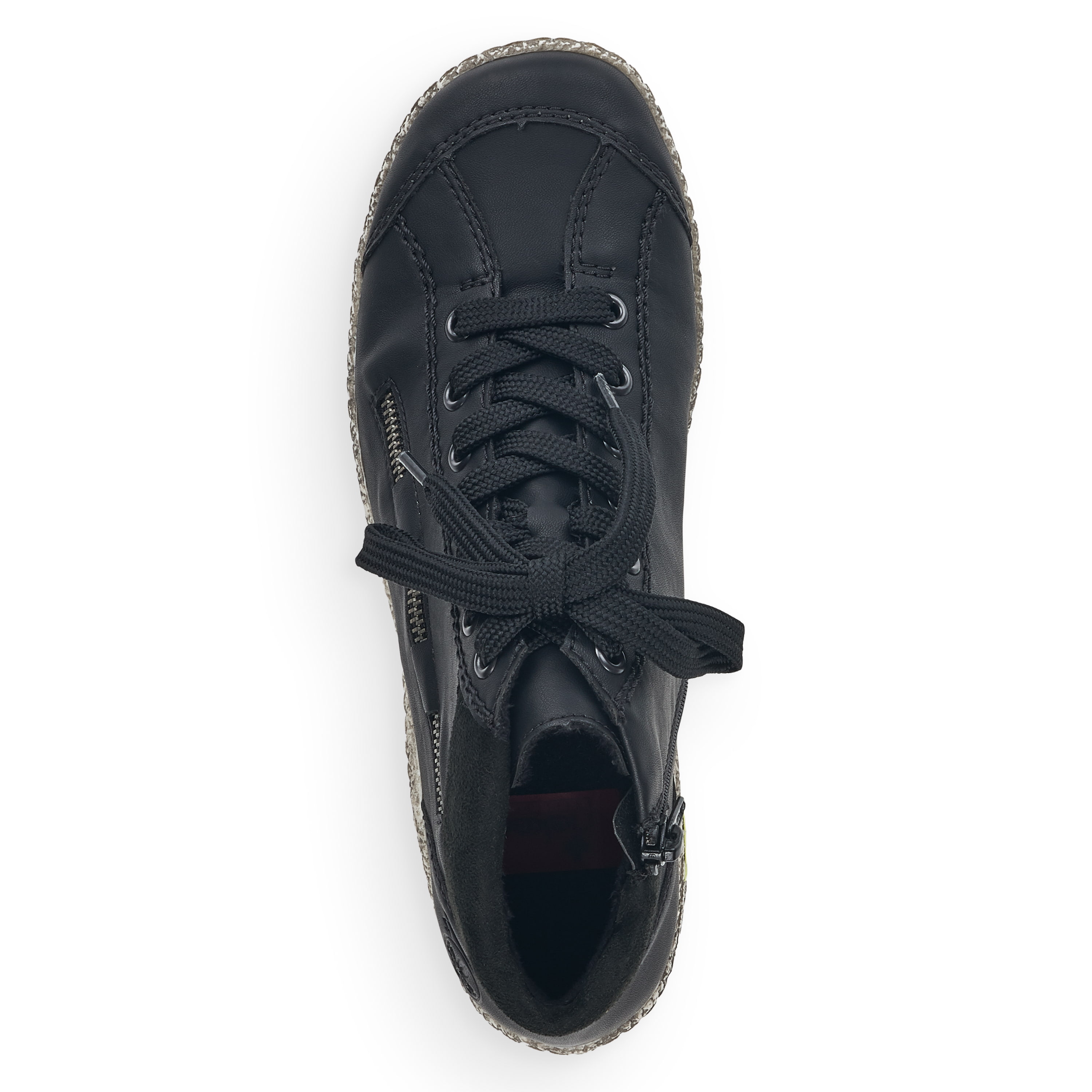 Rieker Damen Schnürschuhe tiefschwarz