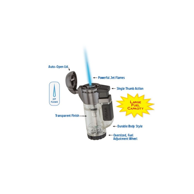 Feuerzeug Jetflamme tech clear, xikar