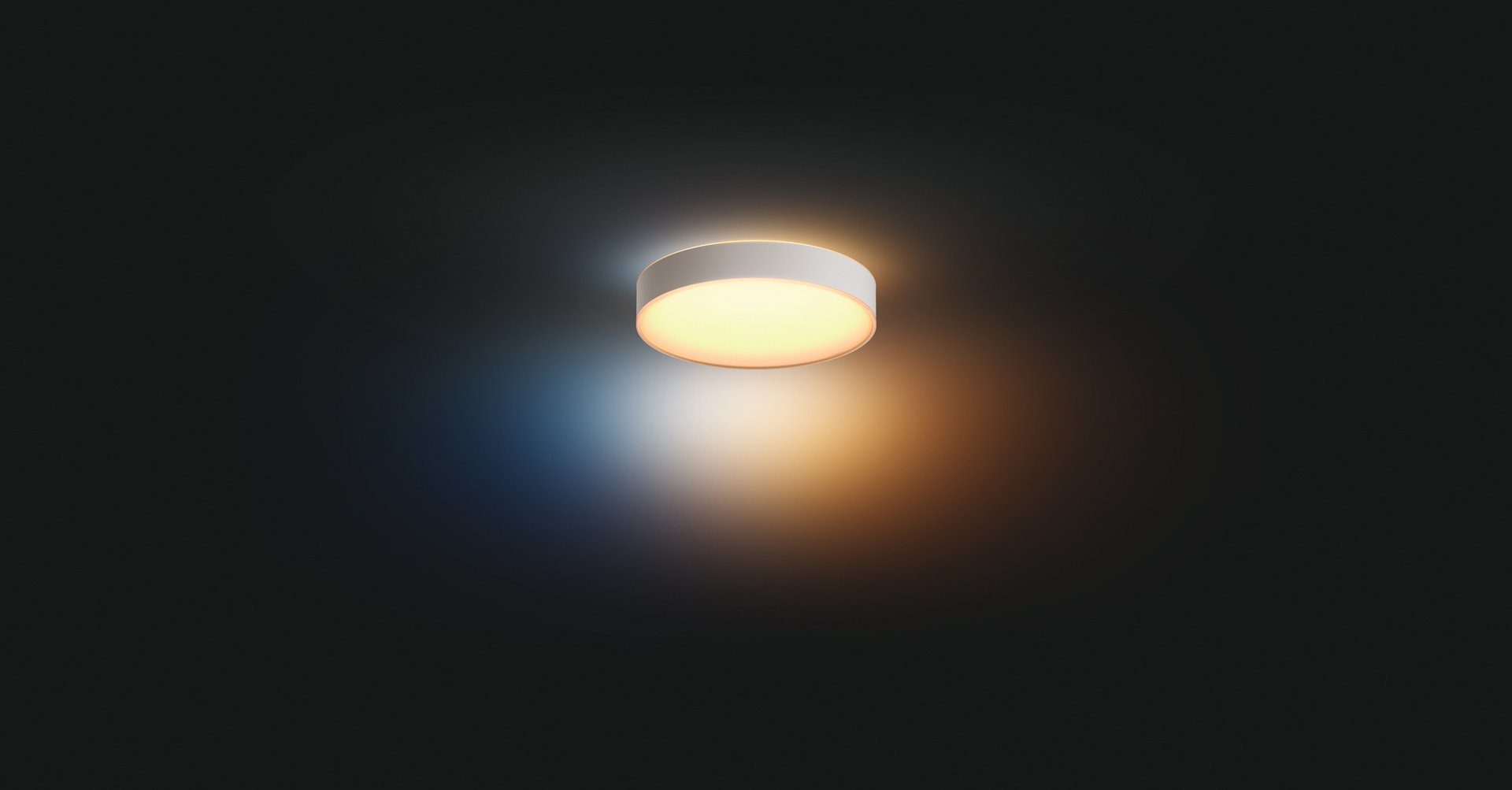 Philips Hue LED Deckenleuchte Enrave, Dimmfunktion, LED fest integriert, Warmweiß