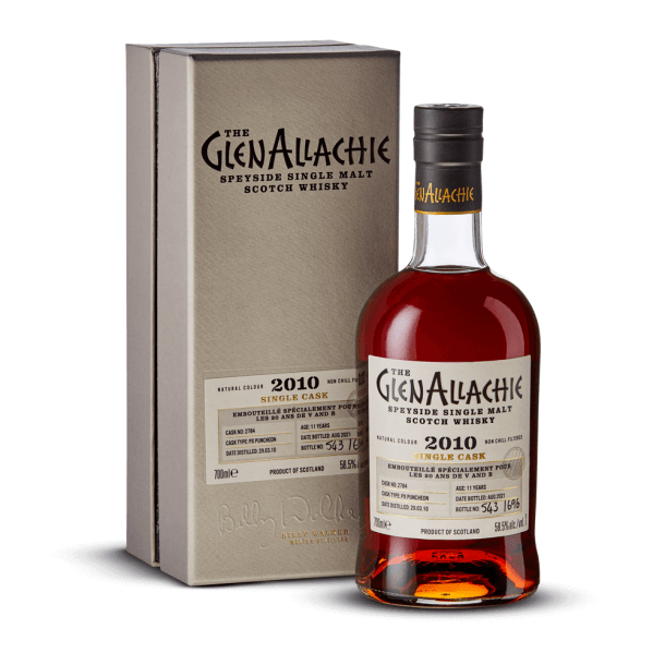 Glenallachie Single Cask V and B 10 Yo Px Puncheon 58,5% + étui