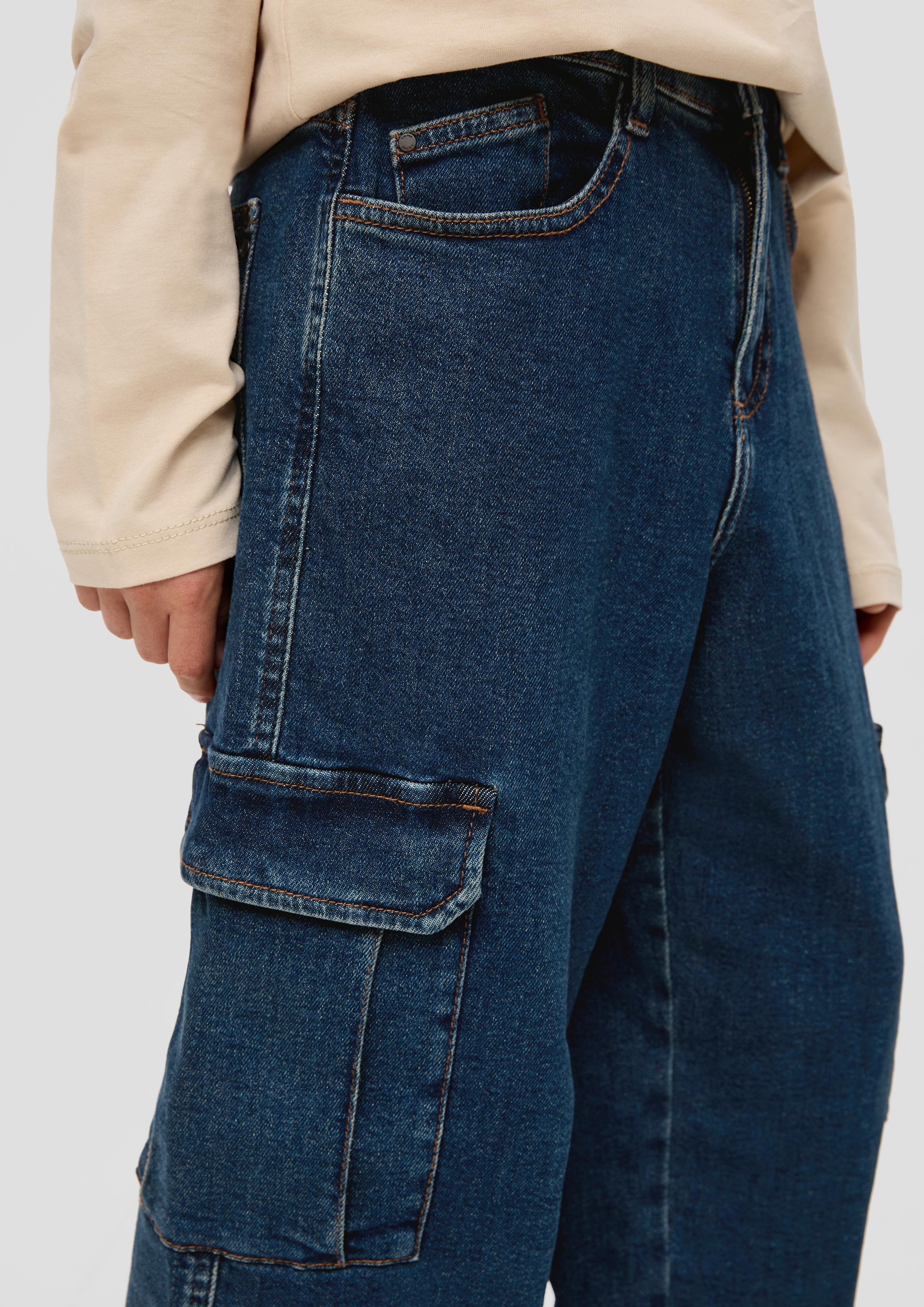 Jeans / Relaxed Fit / Mid Rise / Wide Leg / Cargotaschen  2134766-57Z2