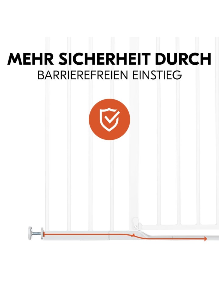 Hauck Türschutzgitter inkl. Verlängerung Clear in weiss günstig kaufen onesize