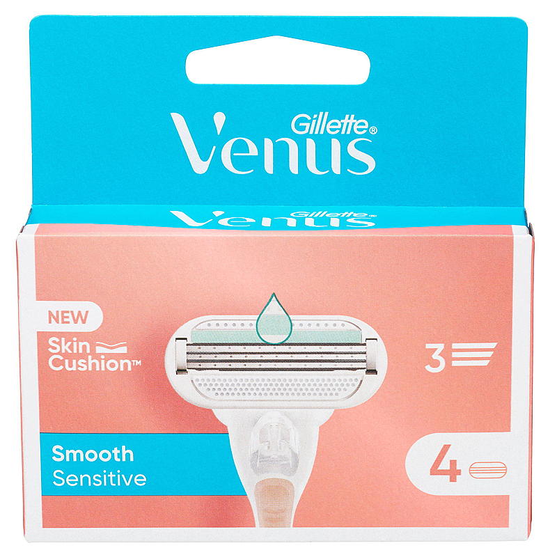 Gillette Gillette blader 4-pk Venus smooth sensitive