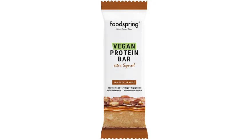Foodspring Vegan Protein Bar Roasted Peanut 45 g