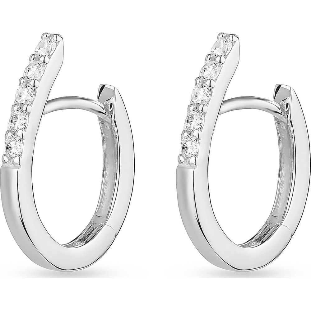 FAVS Créoles 925 Argent Boucles d'oreilles