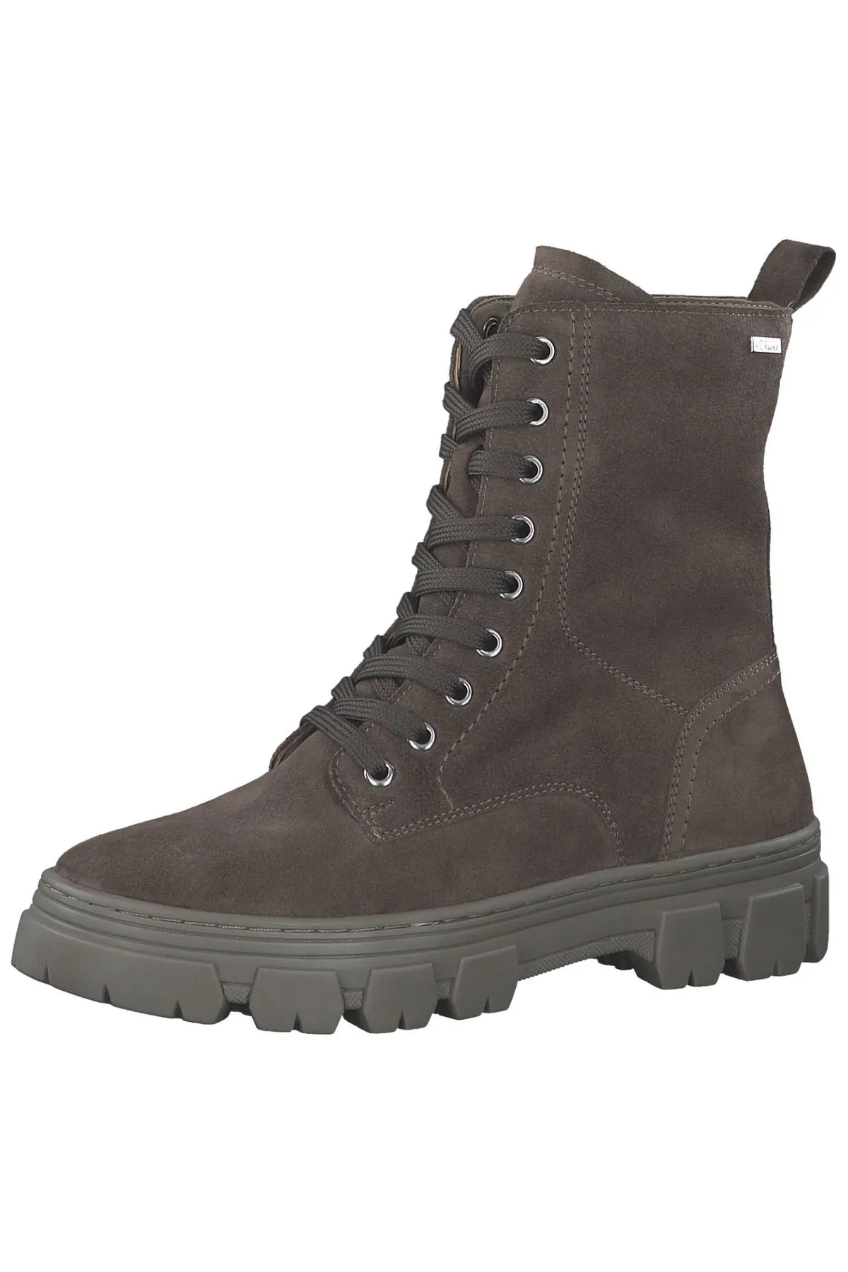 s.Oliver  Stiefelette - Beige - Flacher Absatz