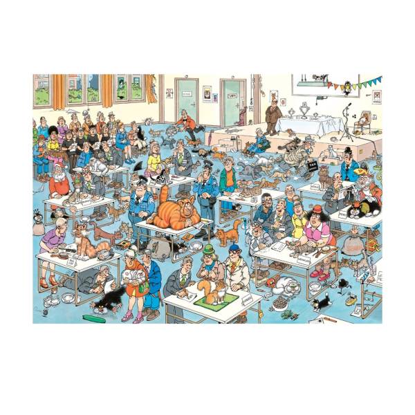 Puzzle: Die Katzenshow  (van Haasteren) (1000 Teile)