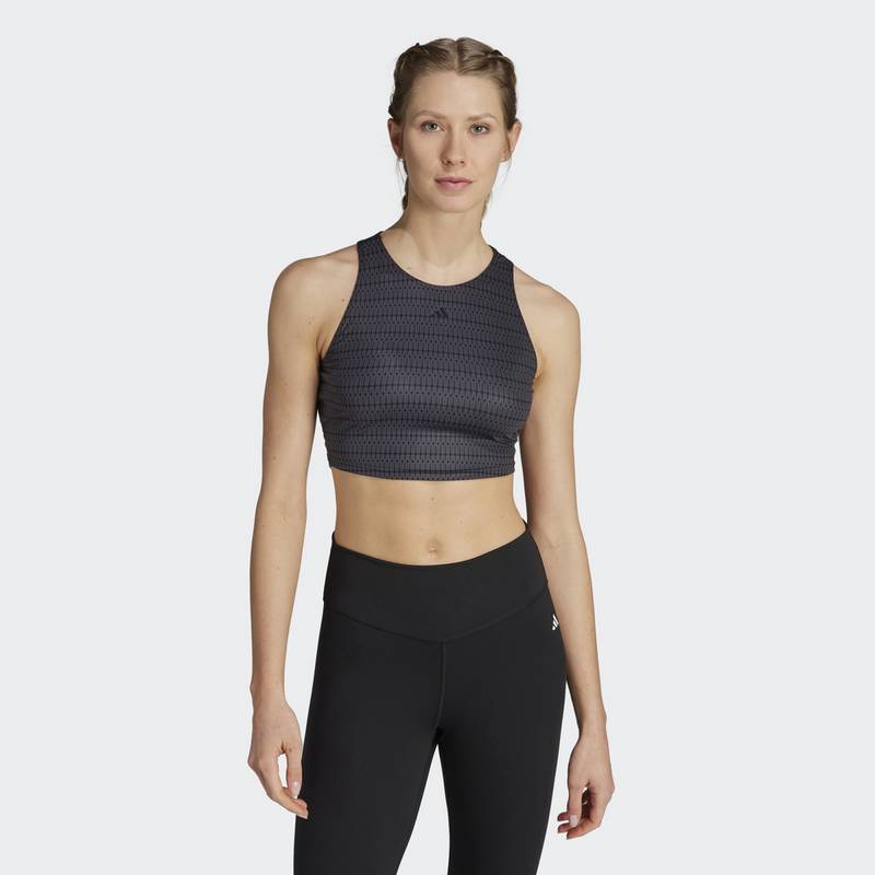 adidas Yoga Studio Print Crop-Top Croptop Damen