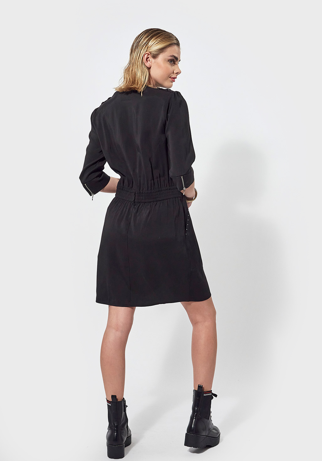 TOUTI  Robe régular noir Femme