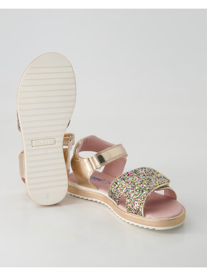 Richter Shoes Sandalen in Gold günstig kaufen